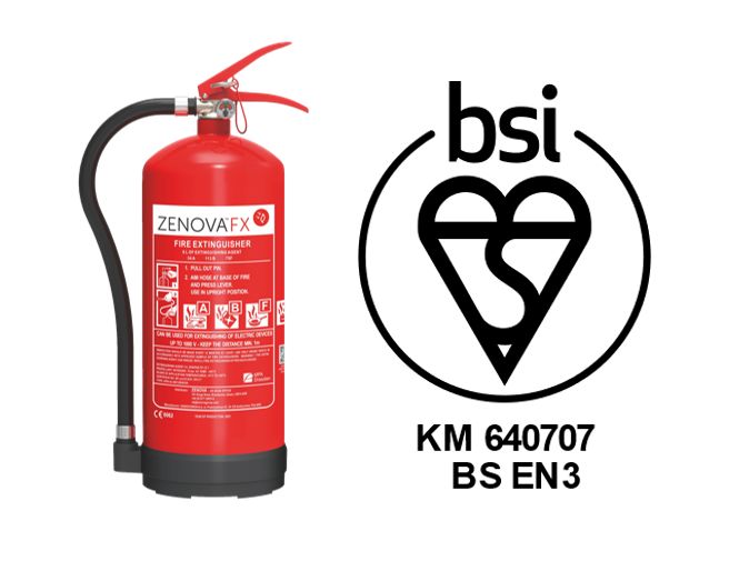 Zenova FX All-in-One Fire Extinguisher – 1.6 gal & 2.4 gal (6 L & 9 L)