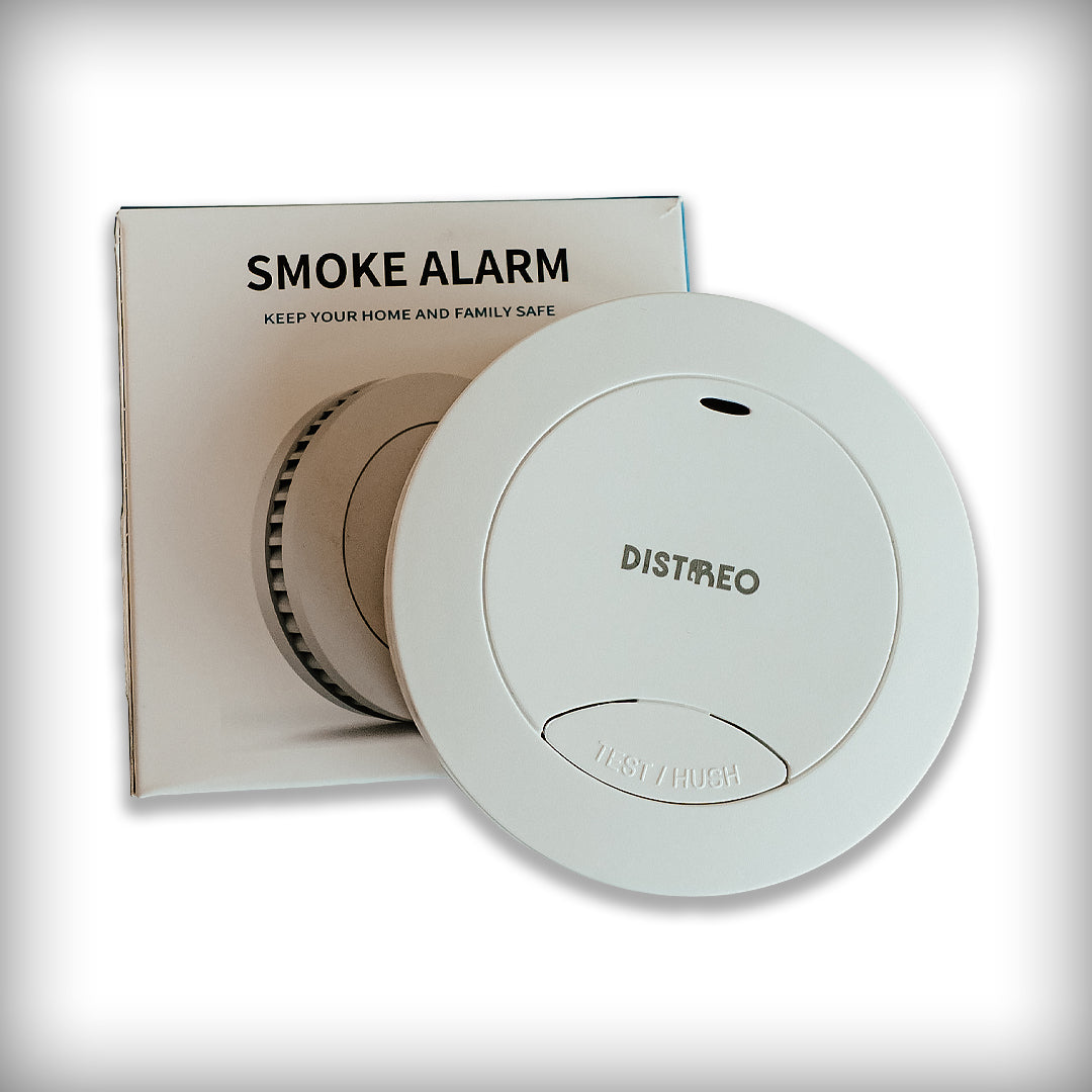 Compact smoke detector with audible and visual alarm, SM03