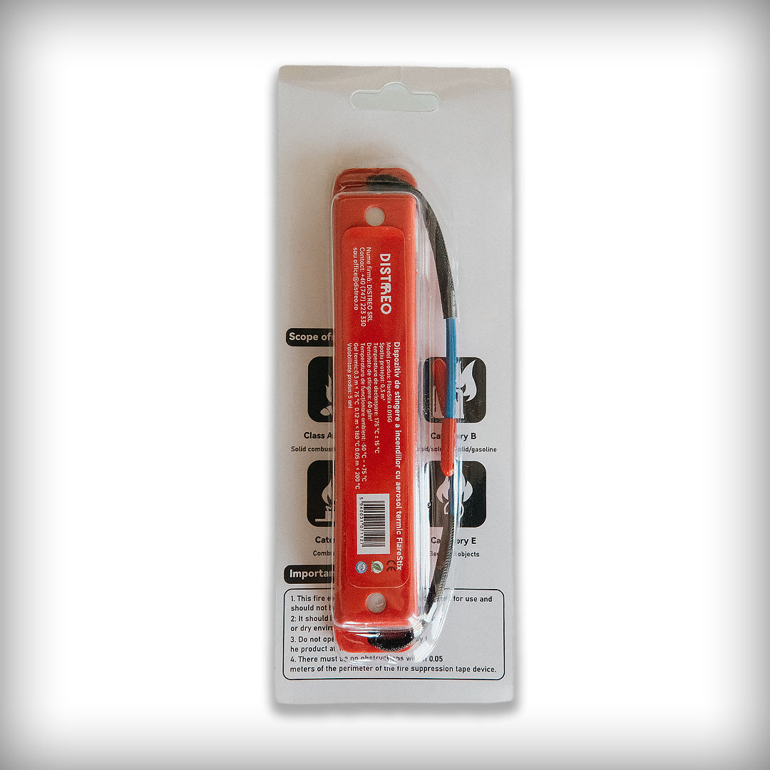 FlareStix – automatic aerosol fire-suppression module for batteries and narrow enclosures