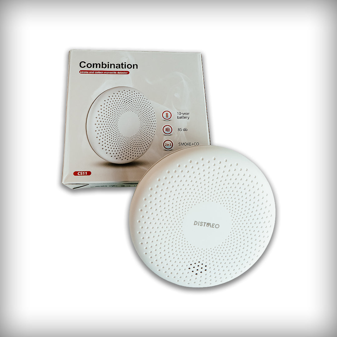 Smoke and carbon monoxide detector, 2-in-1, with audible alarm, CS11