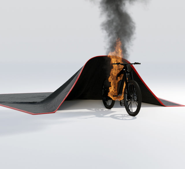 Fireproof Blanket for Electric Bicycles & Scooters